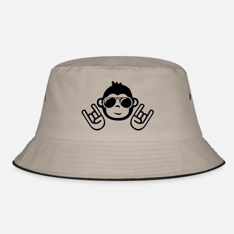 monkey cool party Bucket Hat