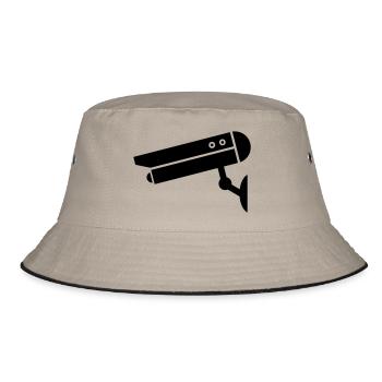 Camera Icon - Bucket Hat - khaki/black - Front