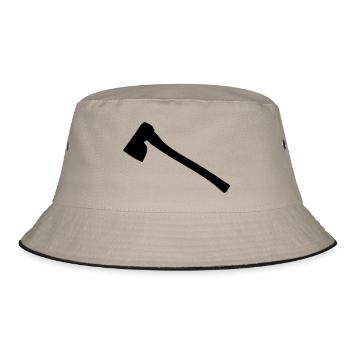 AXT - Bucket Hat - Khaki/Schwarz - Vorne