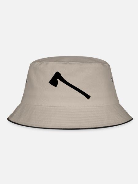AXT - Bucket Hat - Khaki/Schwarz - Vorne