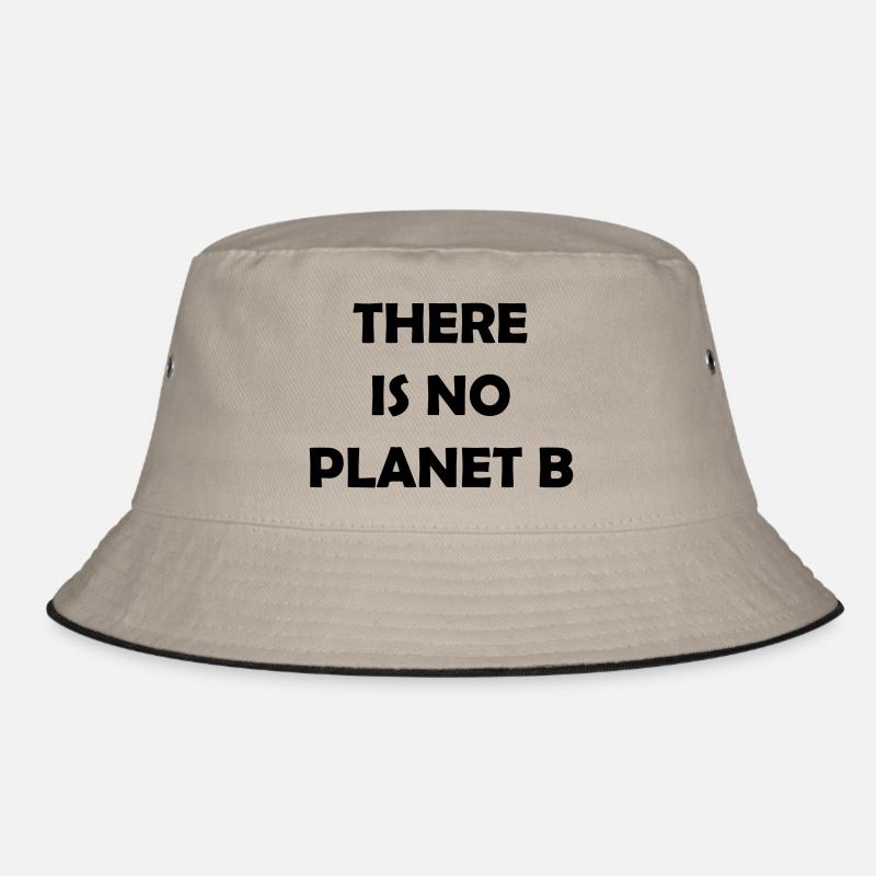 There is no Planet B - Bucket Hat - Khaki/Schwarz