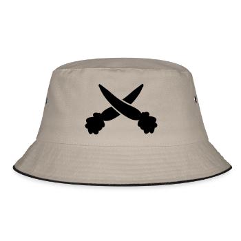 karotten - Bucket Hat - Khaki/Schwarz - Vorne