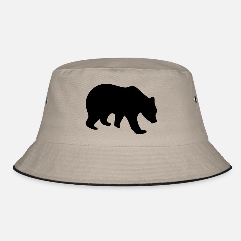 Teddybär Figur tragen sopportare Bucket Hat
