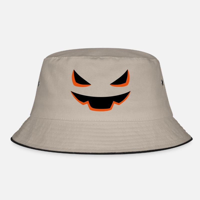 Pumpkin Face Halloween Bucket Hat
