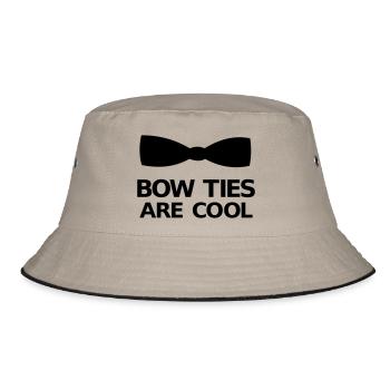 Bow Ties Are Cool - Bucket Hat - khaki/black - Front