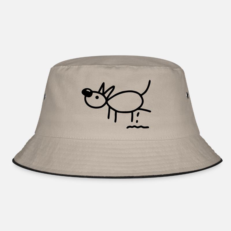 Hund pinkelt Bucket Hat