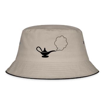 wunderlampe_01 - Bucket Hat - Khaki/Schwarz - Vorne