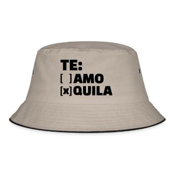 Tequila - Bucket Hat - khaki/black - Front
