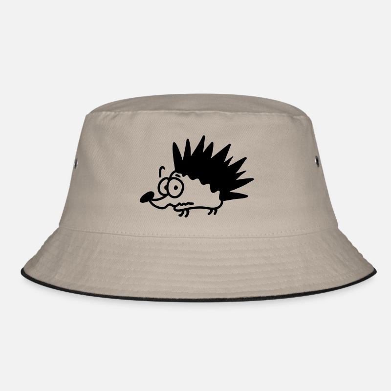 ängstlicher Igel - line Bucket Hat