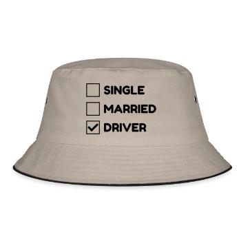 Driver - Driving - Fahren - Conducteur - Auto - Bucket Hat - khaki/black - Front
