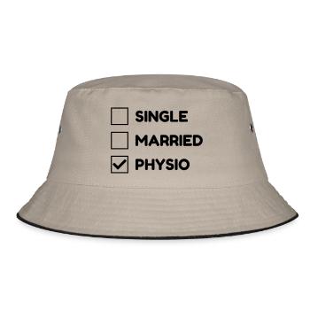 Krankengymnast / Krankengymnastin / Physio / - Bucket Hat - Khaki/Schwarz - Vorne