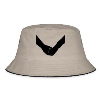 Hand Paw - Bucket Hat - khaki/black - Front