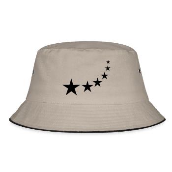 Sternschnuppe - Bucket Hat - Khaki/Schwarz - Vorne