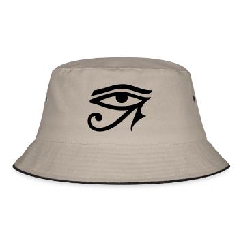 Eye Of Horus - Bucket Hat - Khaki/Schwarz - Vorne