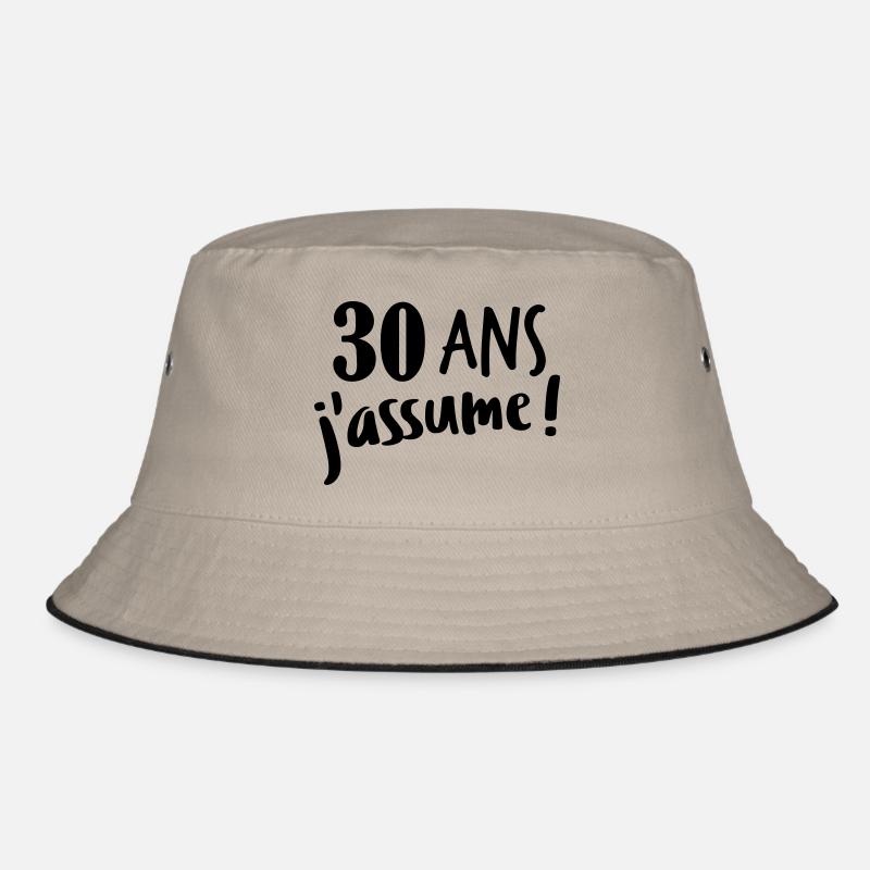 30 ans j'assume - Bob - kaki/noir