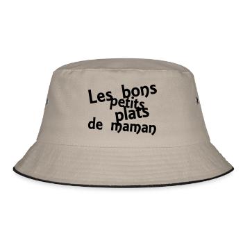 les bons petits plats de maman - Bucket Hat - khaki/black - Front