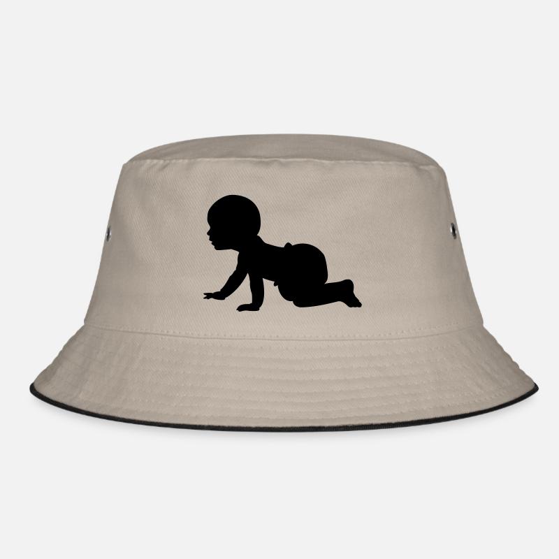 Baby Shadow A - 1 color vector Bucket Hat