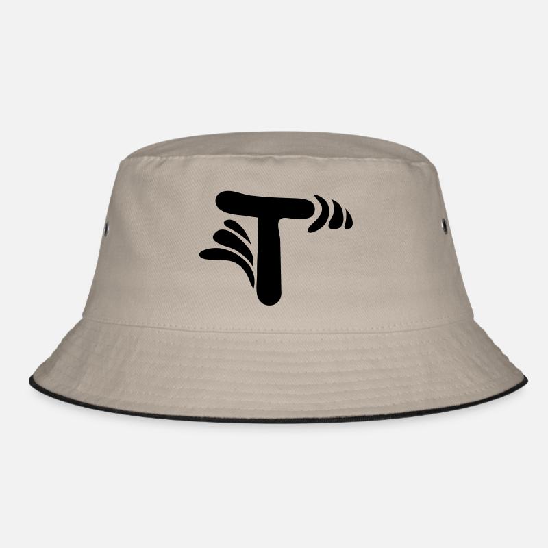 Buchstabe T & Muster Bucket Hat