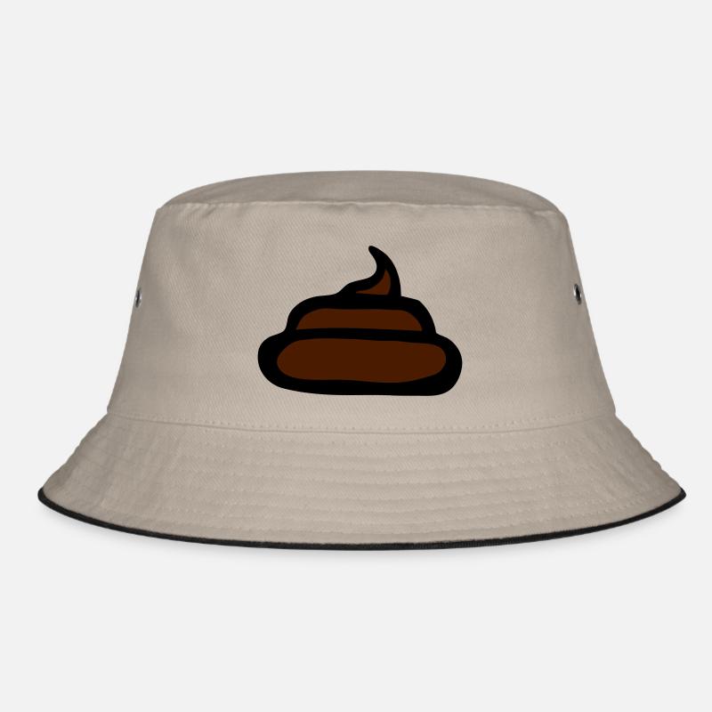 crap poo poop shit crap fun design Bucket Hat