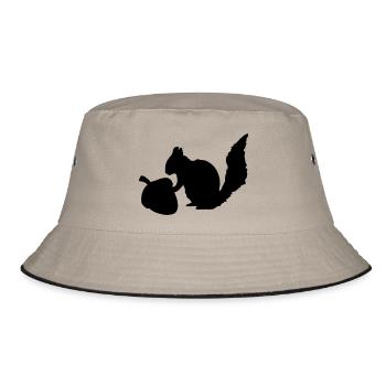 Squirrel Nut - Bucket Hat - khaki/black - Front