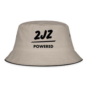 JDM T Engine powered 2jz | T-shirts JDM - Bucket Hat - khaki/black - Front