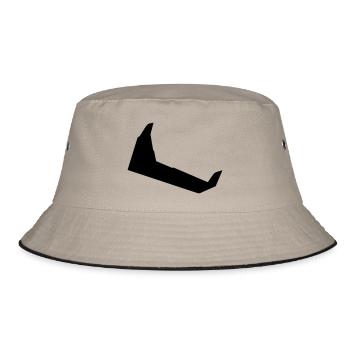 nuri - Bucket Hat - Khaki/Schwarz - Vorne
