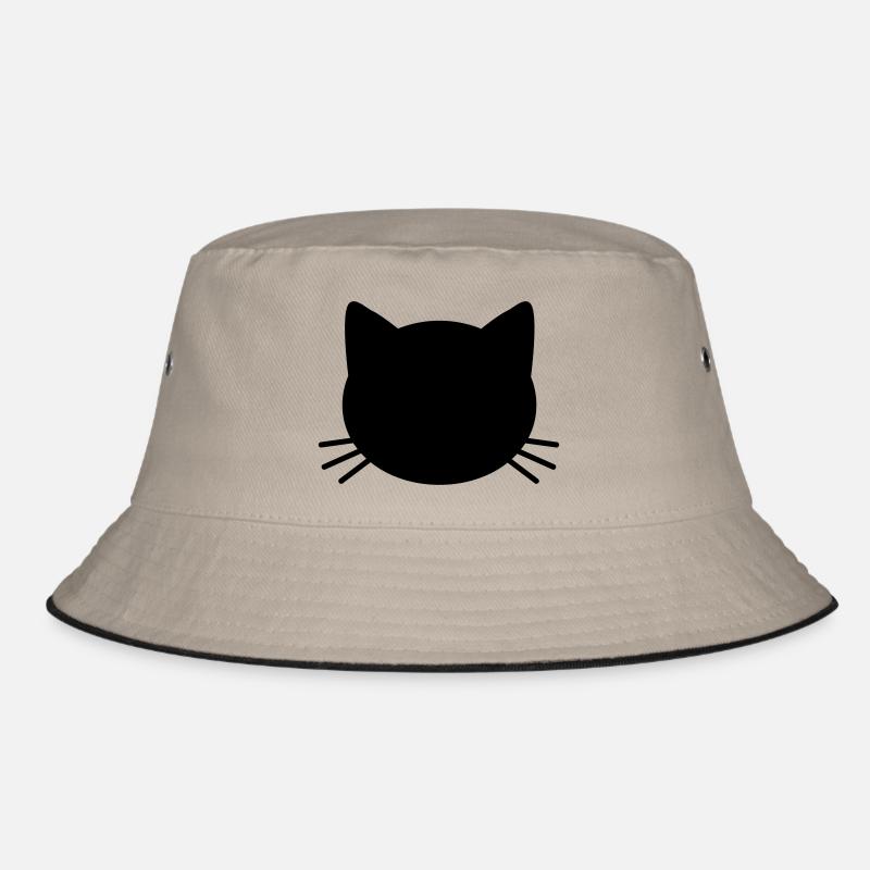 Cute Cat Face Bucket Hat