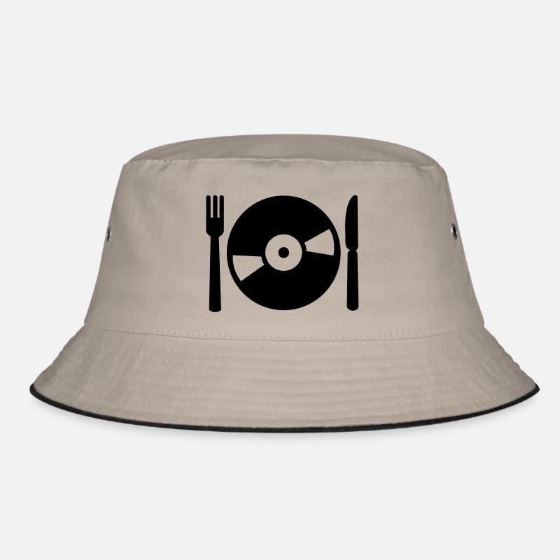 Vinyl Schallplatte - Bucket Hat - Khaki/Schwarz