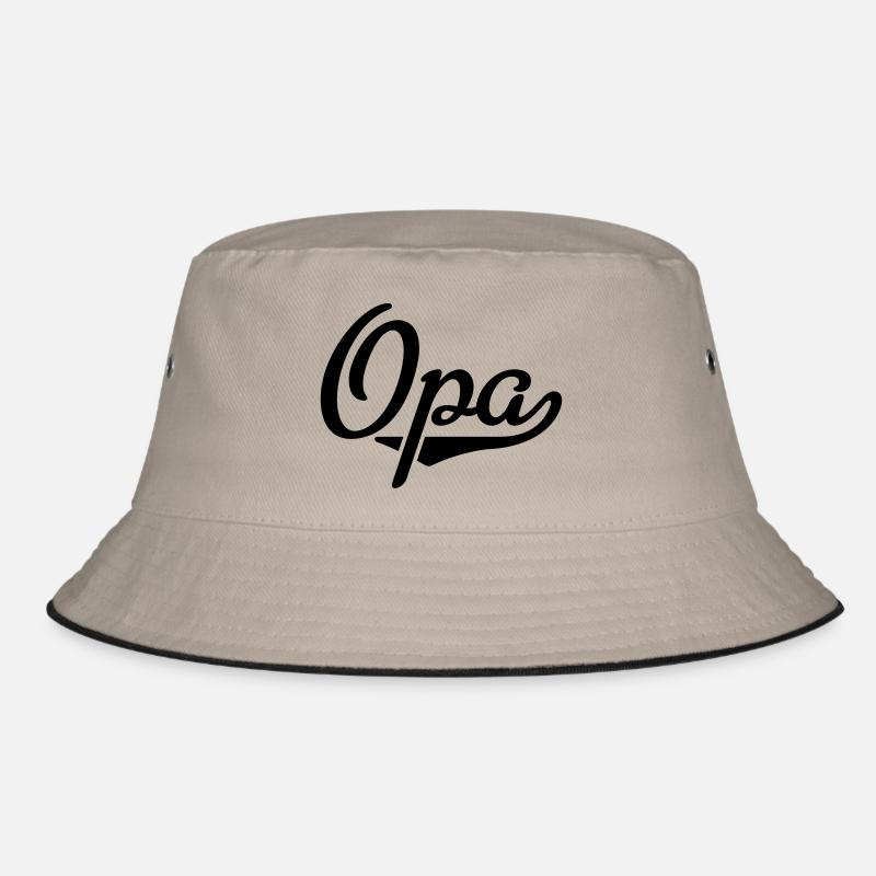 Opa - Bucket Hat - Khaki/Schwarz