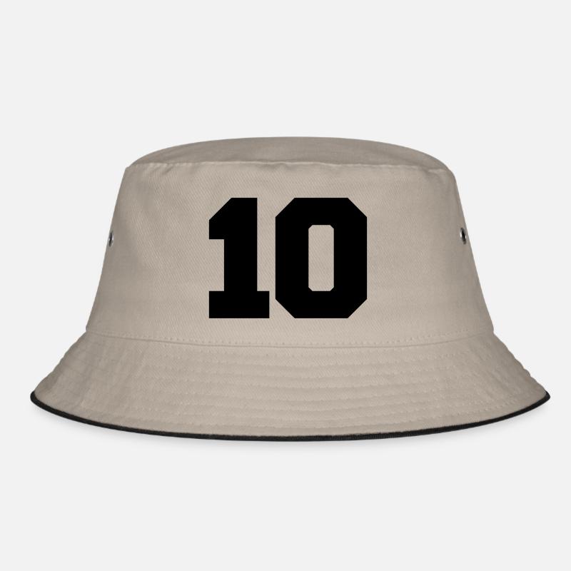 10 - Bucket Hat - Khaki/Schwarz