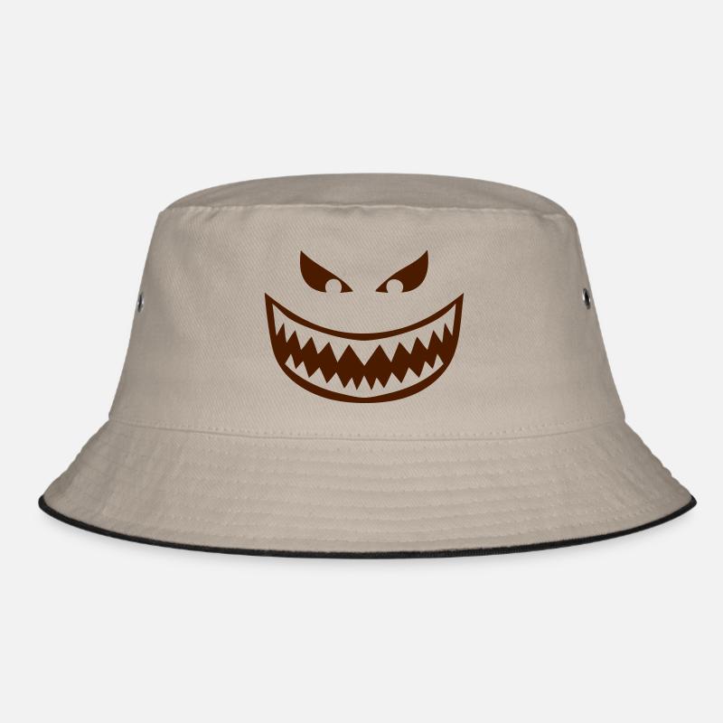 Fierce tooth smiley tooth 1612 Bucket Hat