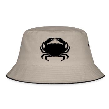 Krabbe - Bucket Hat - Khaki/Schwarz - Vorne