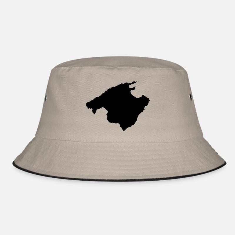 Mallorca - Bucket Hat - Khaki/Schwarz