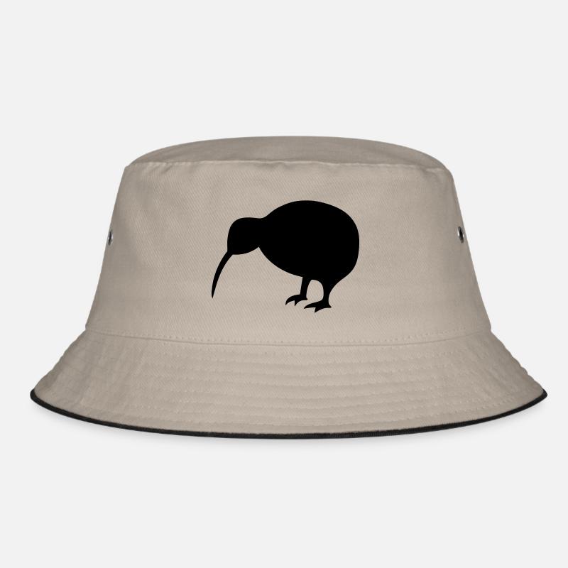 Kiwi - Bucket Hat - Khaki/Schwarz