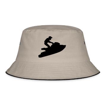 Jet Ski - Bucket Hat - khaki/black - Front