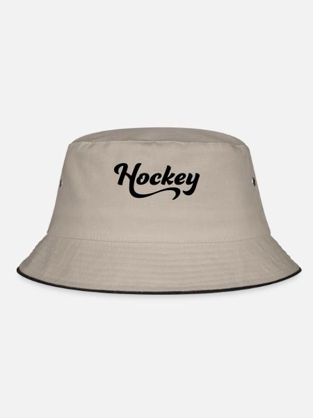 Hockey - Bucket Hat - Khaki/Schwarz - Vorne
