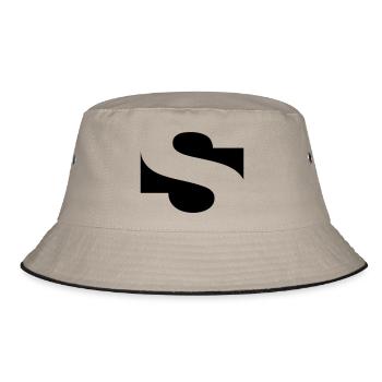 negative s - Bucket Hat - Khaki/Schwarz - Vorne