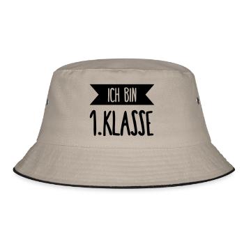 I am 1 class - Bucket Hat - khaki/black - Front