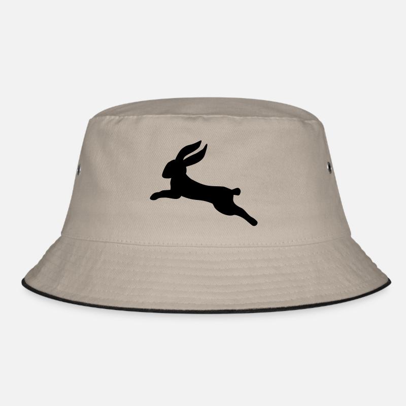 Hase - Bucket Hat - Khaki/Schwarz