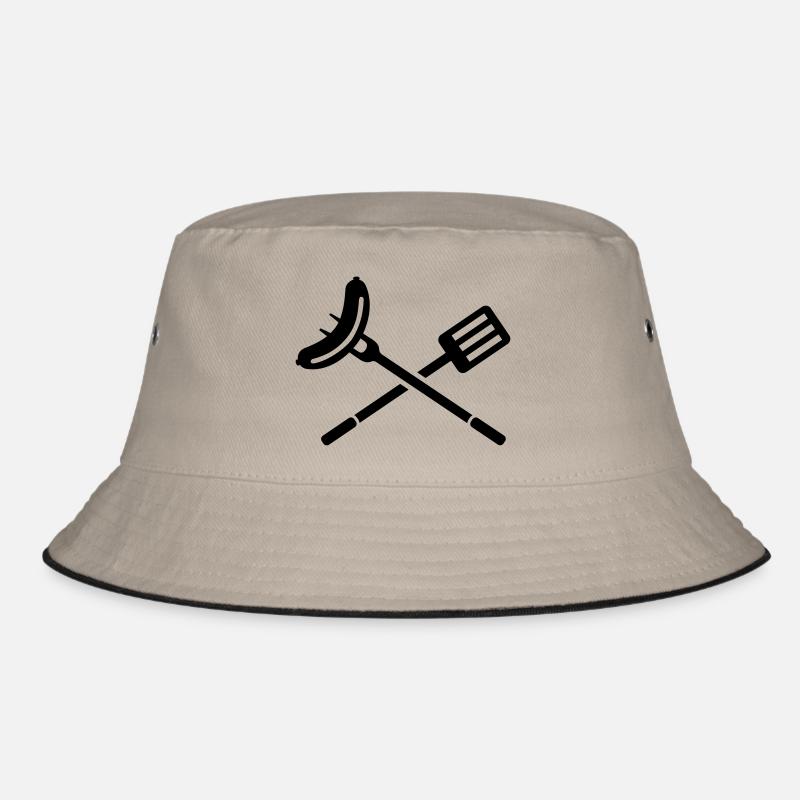 Grillen - Bucket Hat - Khaki/Schwarz