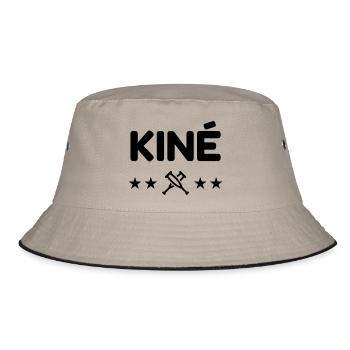 Krankengymnast / Krankengymnastin / Physio / - Bucket Hat - Khaki/Schwarz - Vorne