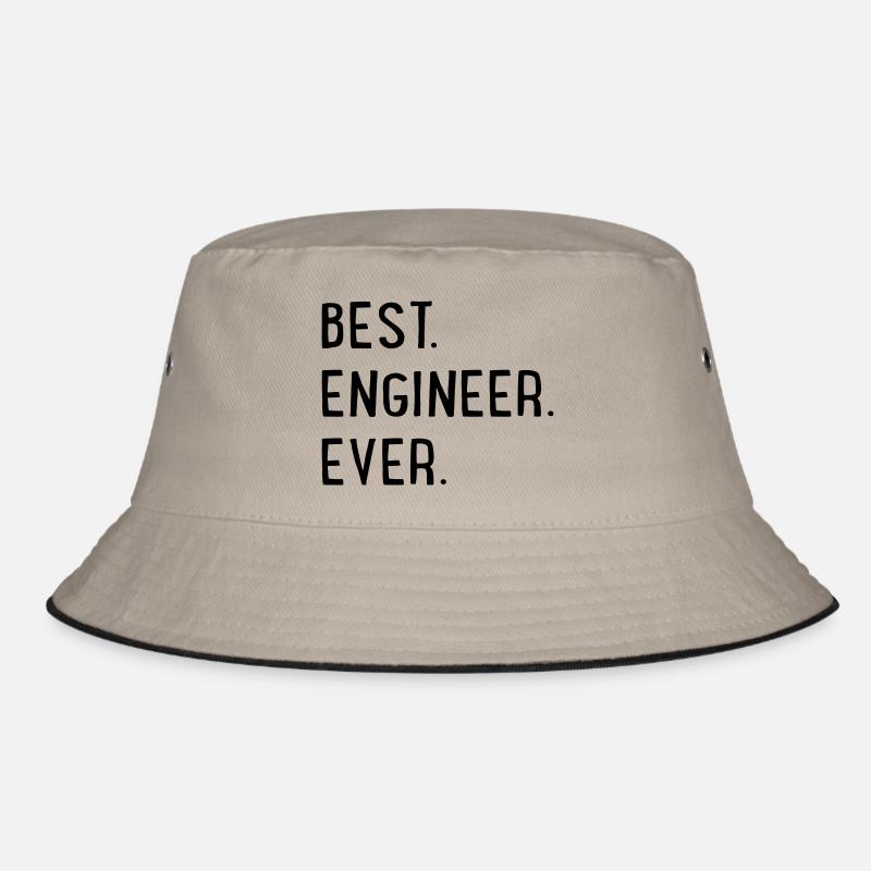 Bester Ingenieur - Bucket Hat - Khaki/Schwarz