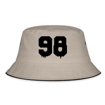 98 - Bucket Hat - khaki/black - Front