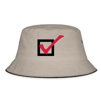 Tick off - Bucket Hat - khaki/black - Front