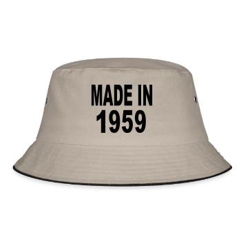 Made in 1959 - Bucket Hat - Khaki/Schwarz - Vorne