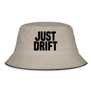 Just Drift - Bucket Hat - khaki/black - Front
