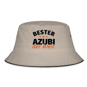 Azubi - Bucket Hat - Khaki/Schwarz - Vorne