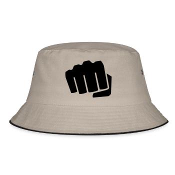 Faust - Bucket Hat - Khaki/Schwarz - Vorne