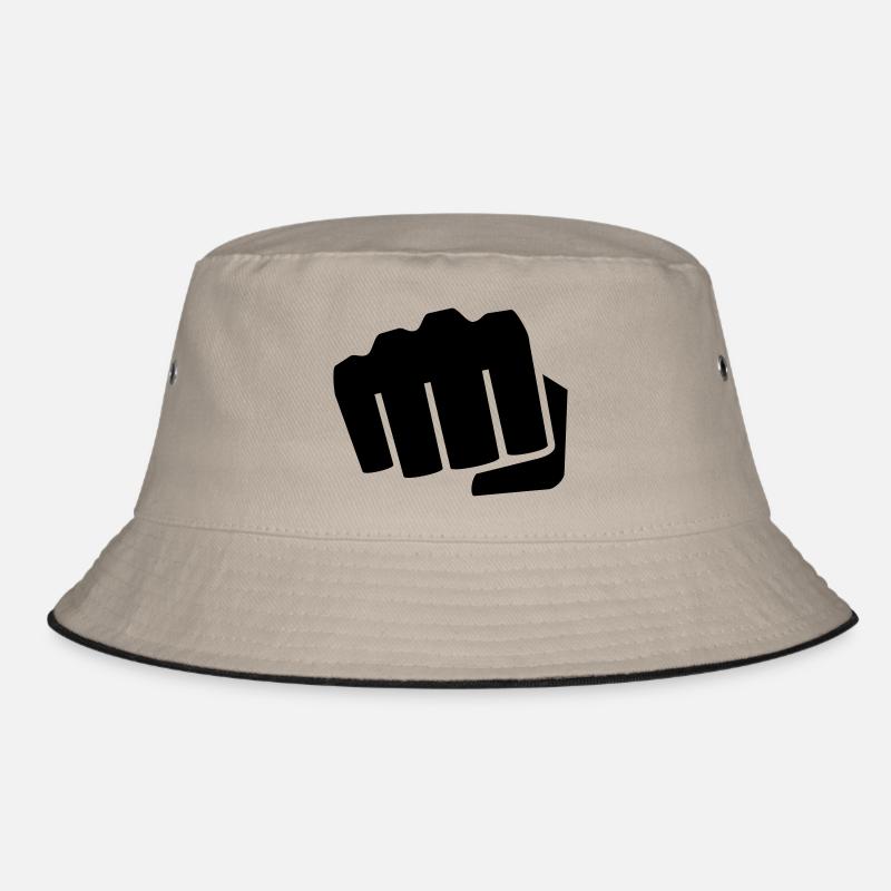 Faust Geschenk Idee dagegen Symbol Hand Bucket Hat