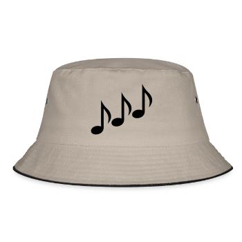 Noten - Bucket Hat - Khaki/Schwarz - Vorne